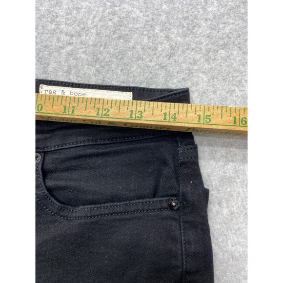 Rag & Bone Womens Jeans 29x25 Nina‎ High Rise Ankle Skinny Black  Stretch Tag 29 - Picture 6 of 15